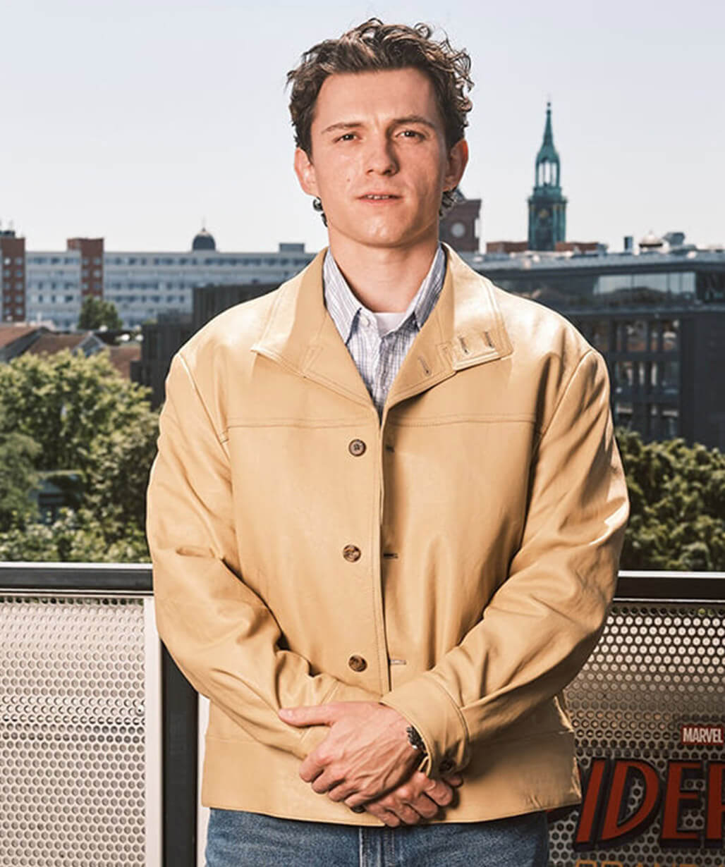 Spider Man Brand New Day Tom Holland Premiere Leather Jacket