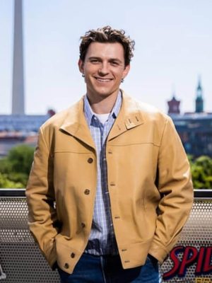 Spider Man Brand New Day Tom Holland Premiere Leather Jacket