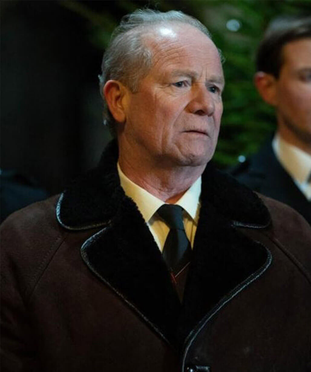 The Bombing of Pan Am 103 Peter Mullan Brown Shearling Coat