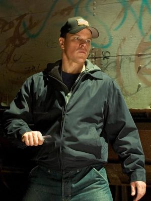 The Departed 2006 Matt Damon Blue Cotton Jacket