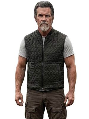The Dog Stars 2026 Josh Brolin Black Quilted Vest