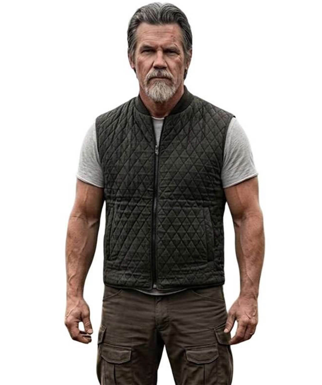 The Dog Stars 2026 Josh Brolin Black Quilted Vest