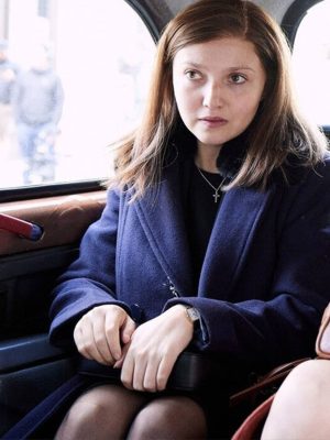 The Lady 2026 Jane Andrews Blue Wool Coat
