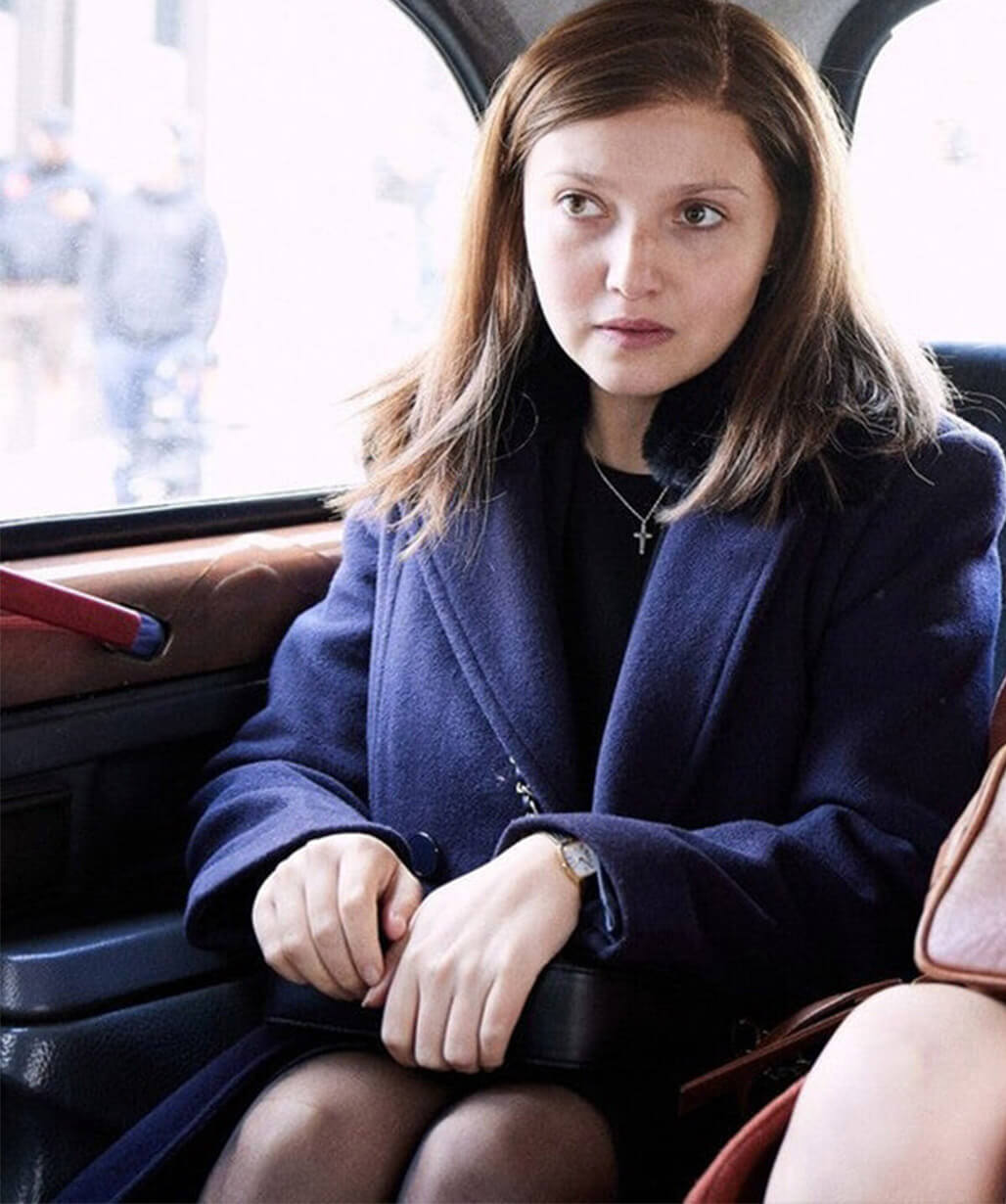 The Lady 2026 Jane Andrews Blue Wool Coat