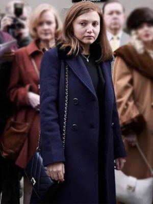 The Lady 2026 Jane Andrews Blue Wool Coat