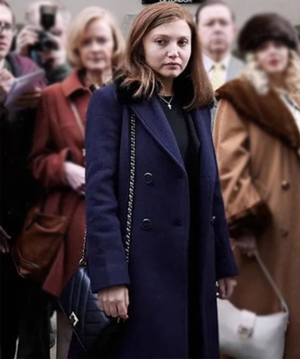 The Lady 2026 Jane Andrews Blue Wool Coat