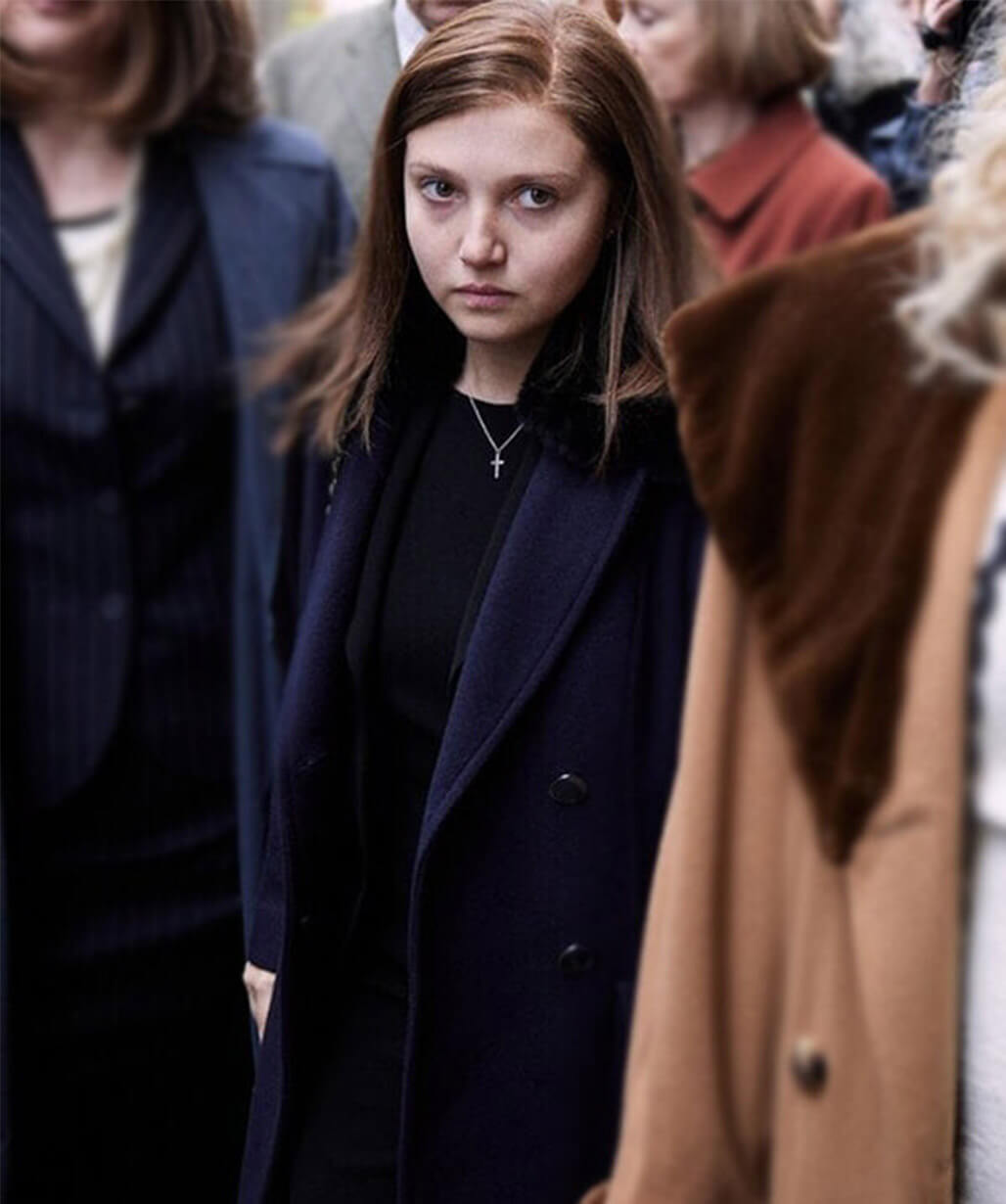 The Lady 2026 Jane Andrews Blue Wool Coat