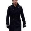 The Runner 2026 Damian Lewis Black Cotton Coat