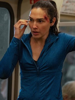 The Runner 2026 Gal Gadot Blue Track Jacket