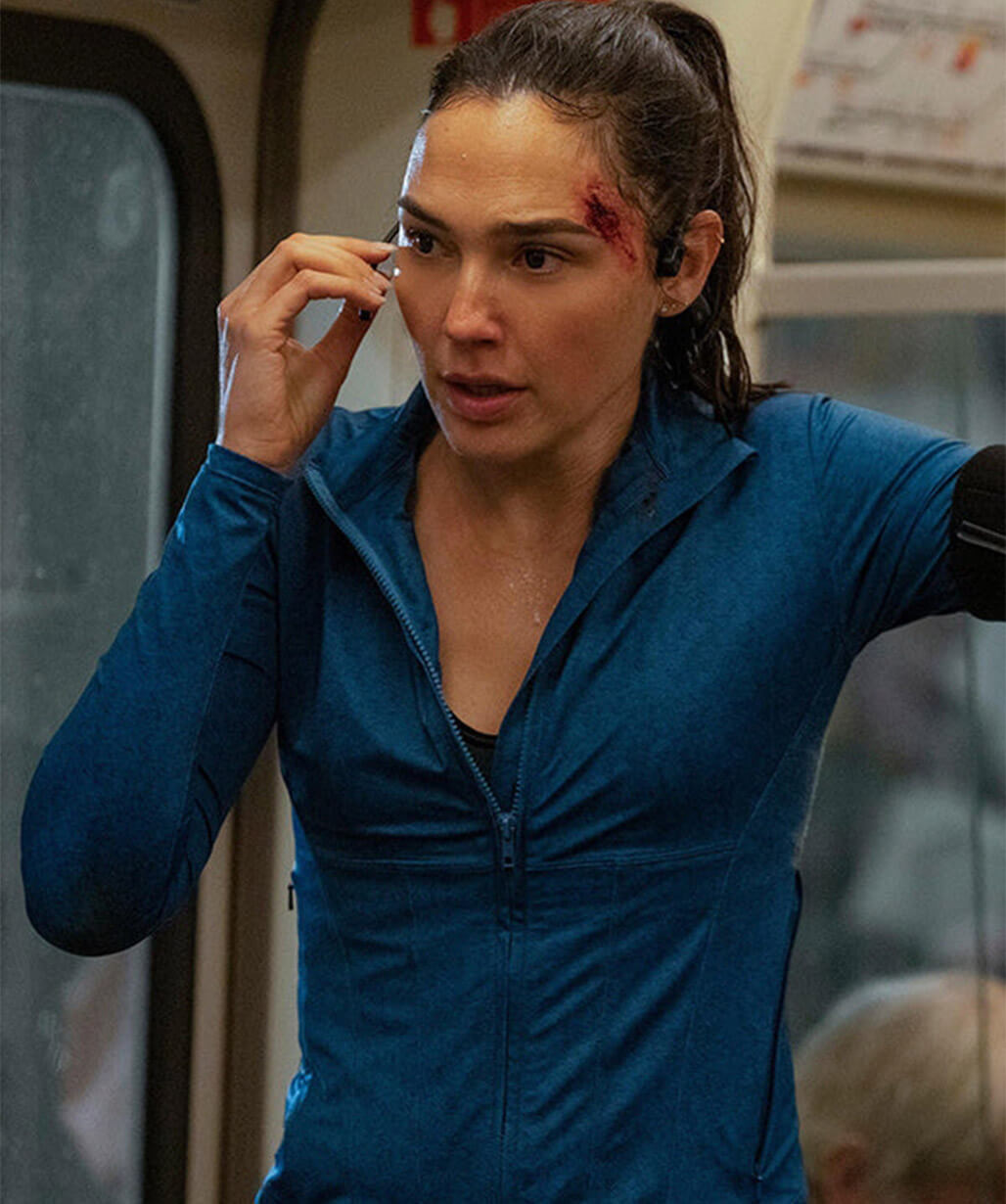 The Runner 2026 Gal Gadot Blue Track Jacket
