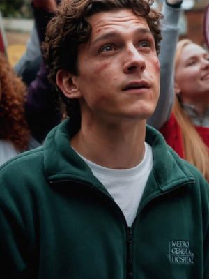 Tom Holland Spider-Man: Brand New Day Green Fleece Jacket