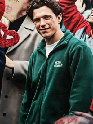 Tom Holland Spider-Man: Brand New Day Green Fleece Jacket
