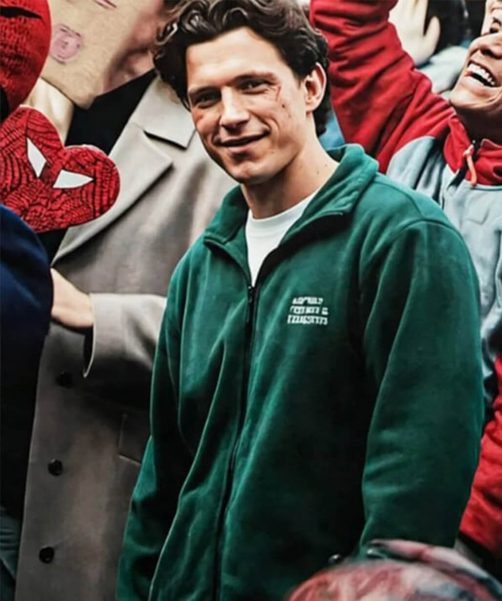 Tom Holland Spider-Man: Brand New Day Green Fleece Jacket
