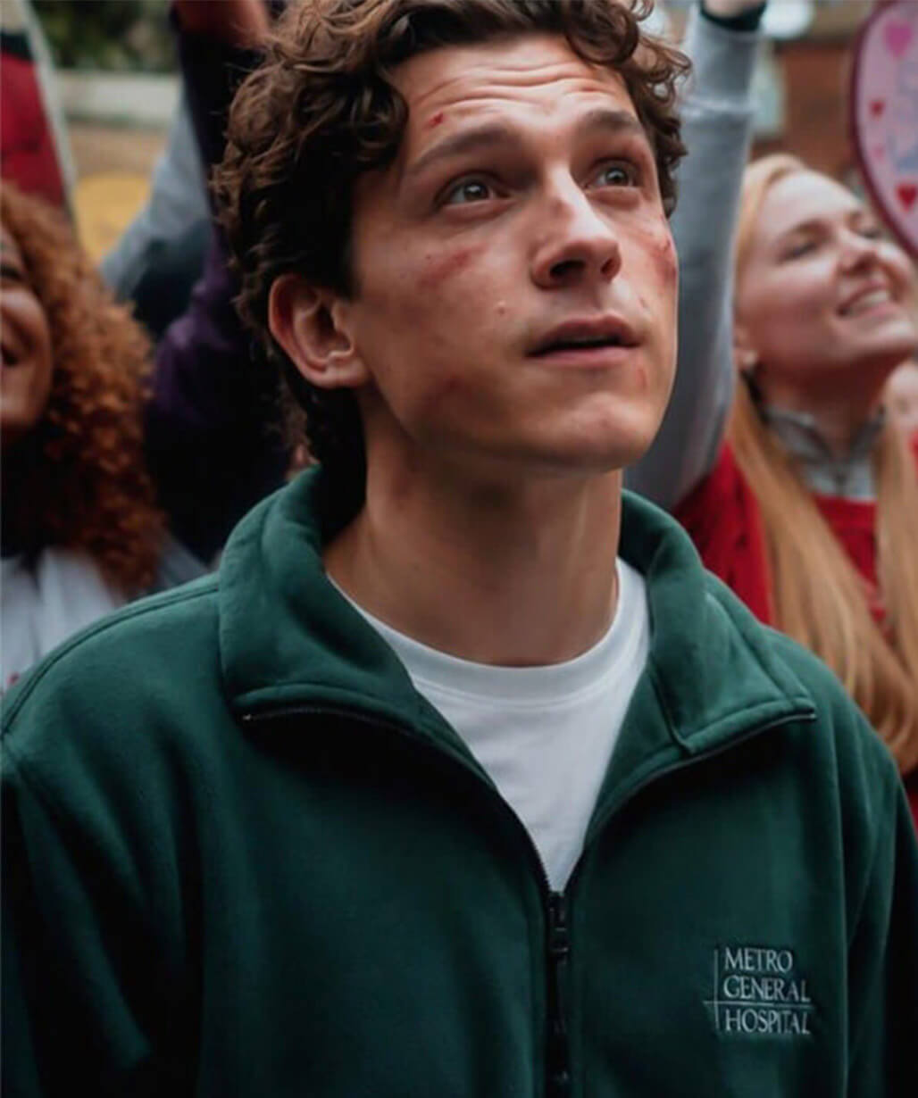 Tom Holland Spider-Man: Brand New Day Green Fleece Jacket