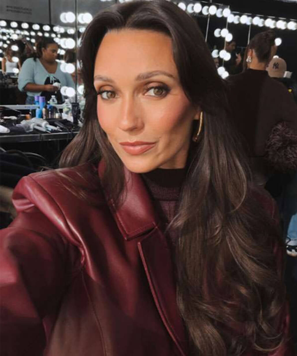 Whitney Fransway In The City 2026 Burgundy Leather Blazer