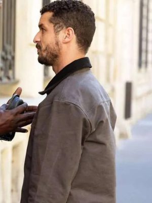 Youssef Guédira Lupin S03 Grey Cotton Jacket