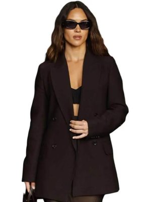 Adria Arjona MFW 2026 Brown Blazer