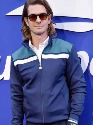 Andrew Garfield Blue Track Jacket
