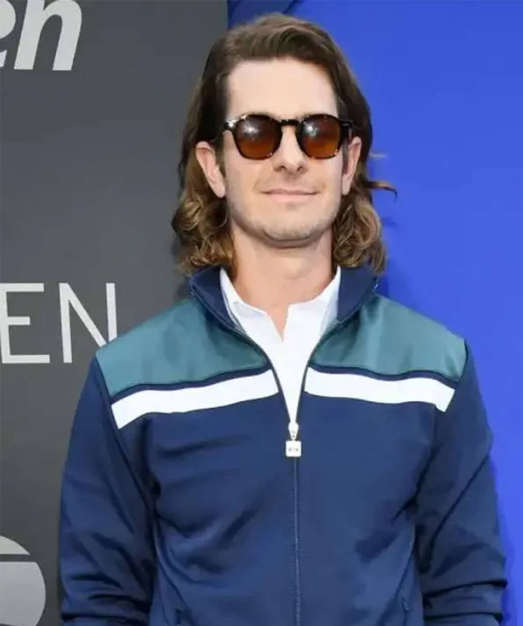 Andrew Garfield Blue Track Jacket