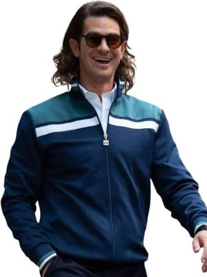 Andrew Garfield Blue Track Jacket