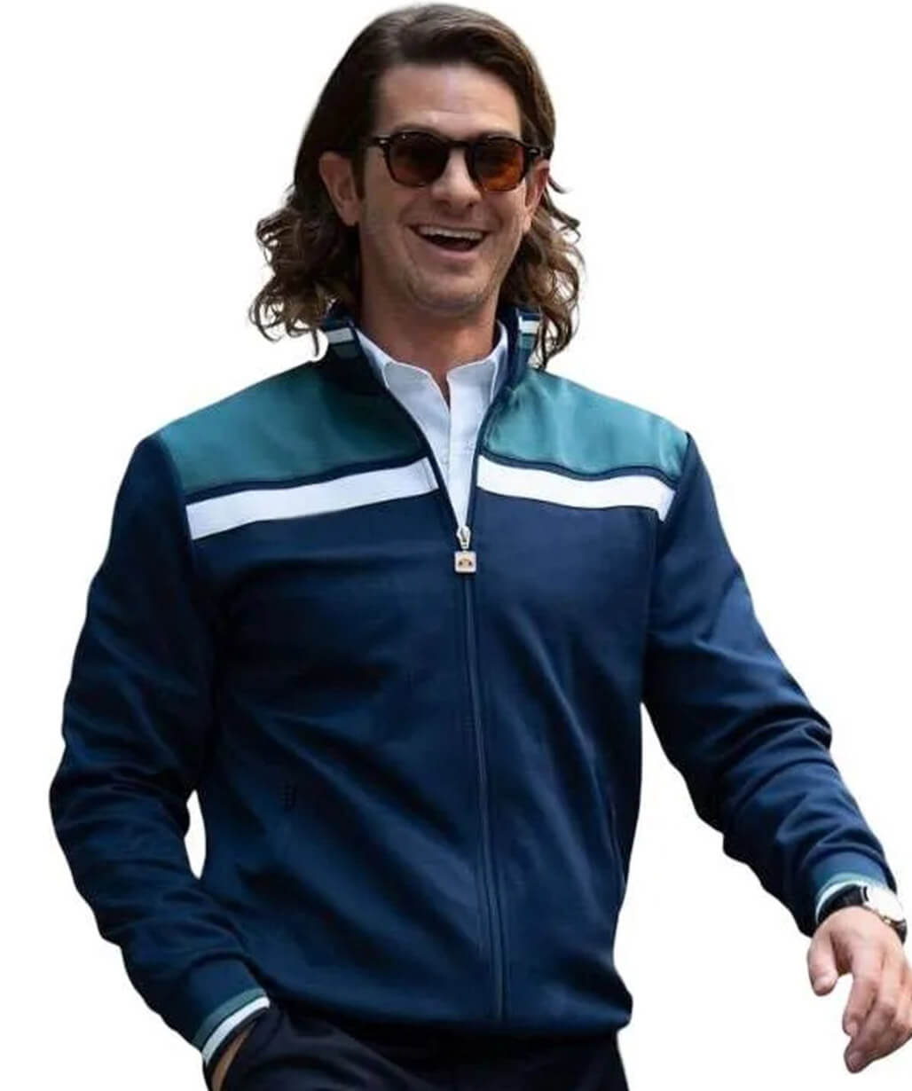 Andrew Garfield Blue Track Jacket