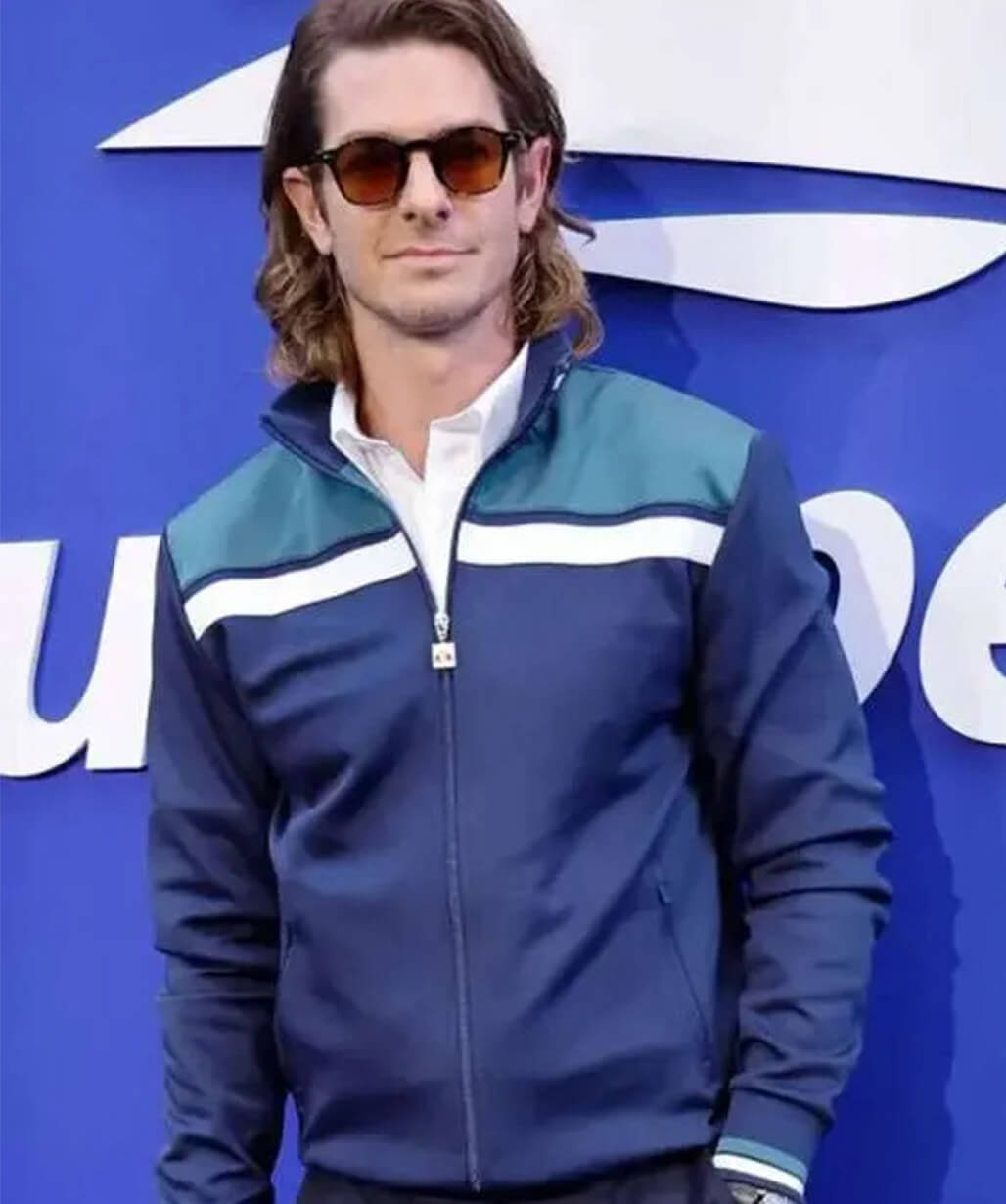 Andrew Garfield Blue Track Jacket