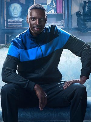 Assane Diop Lupin S03 Blue Track Jacket