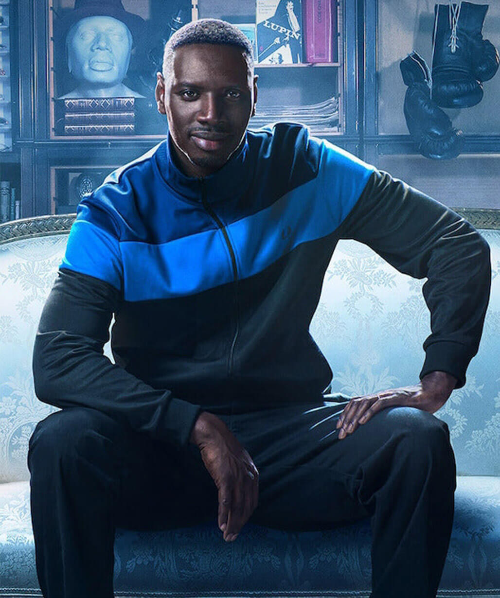 Assane Diop Lupin S03 Blue Track Jacket