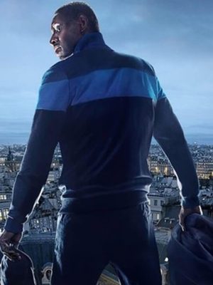 Assane Diop Lupin S03 Blue Track Jacket