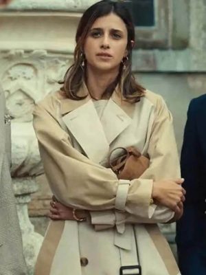 Benedetta Porcaroli The Gentlemen S02 Beige Trench Coat