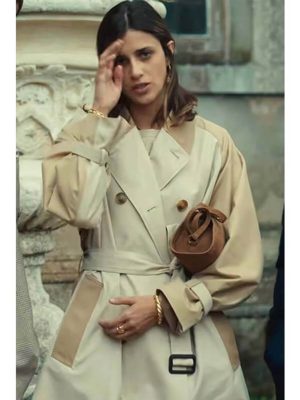 Benedetta Porcaroli The Gentlemen S02 Beige Trench Coat