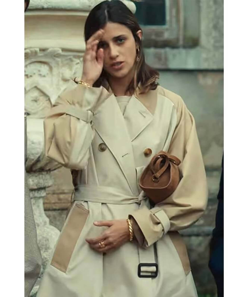 Benedetta Porcaroli The Gentlemen S02 Beige Trench Coat