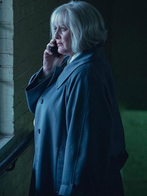 Black Doves S01 Sarah Lancashire Grey Wool Coat