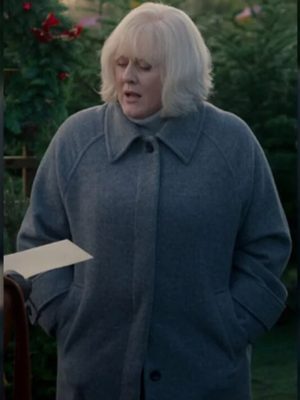 Black Doves S01 Sarah Lancashire Grey Wool Coat
