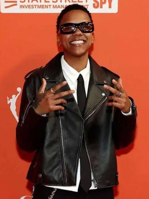 Courtney Williams Black Leather Jacket