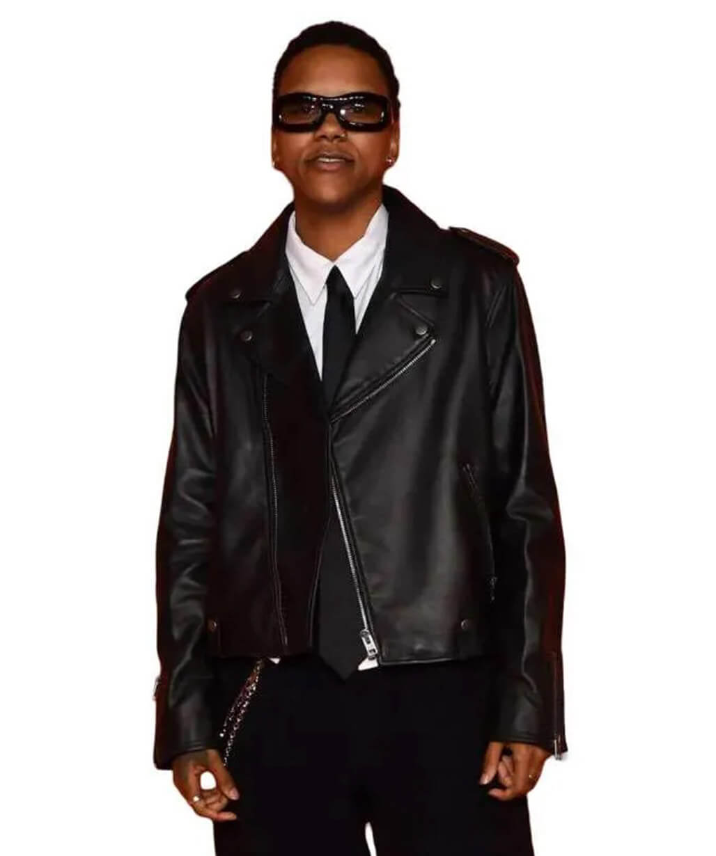 Courtney Williams Black Leather Jacket