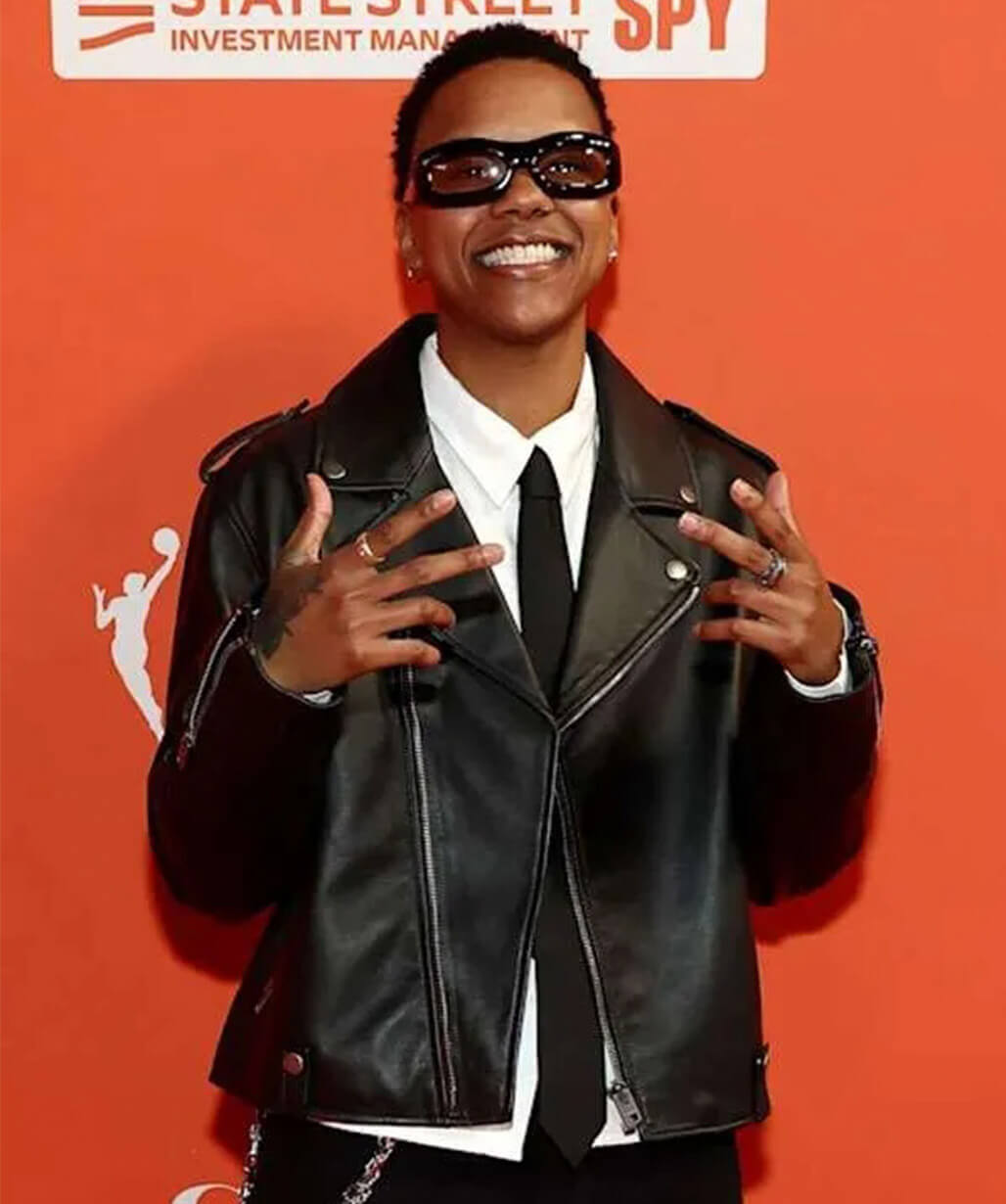Courtney Williams Black Leather Jacket