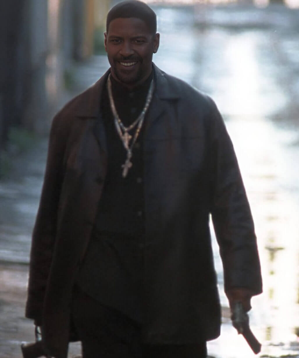 Denzel Washington Training Day 2001 Alonzo Harris Leather Jacket