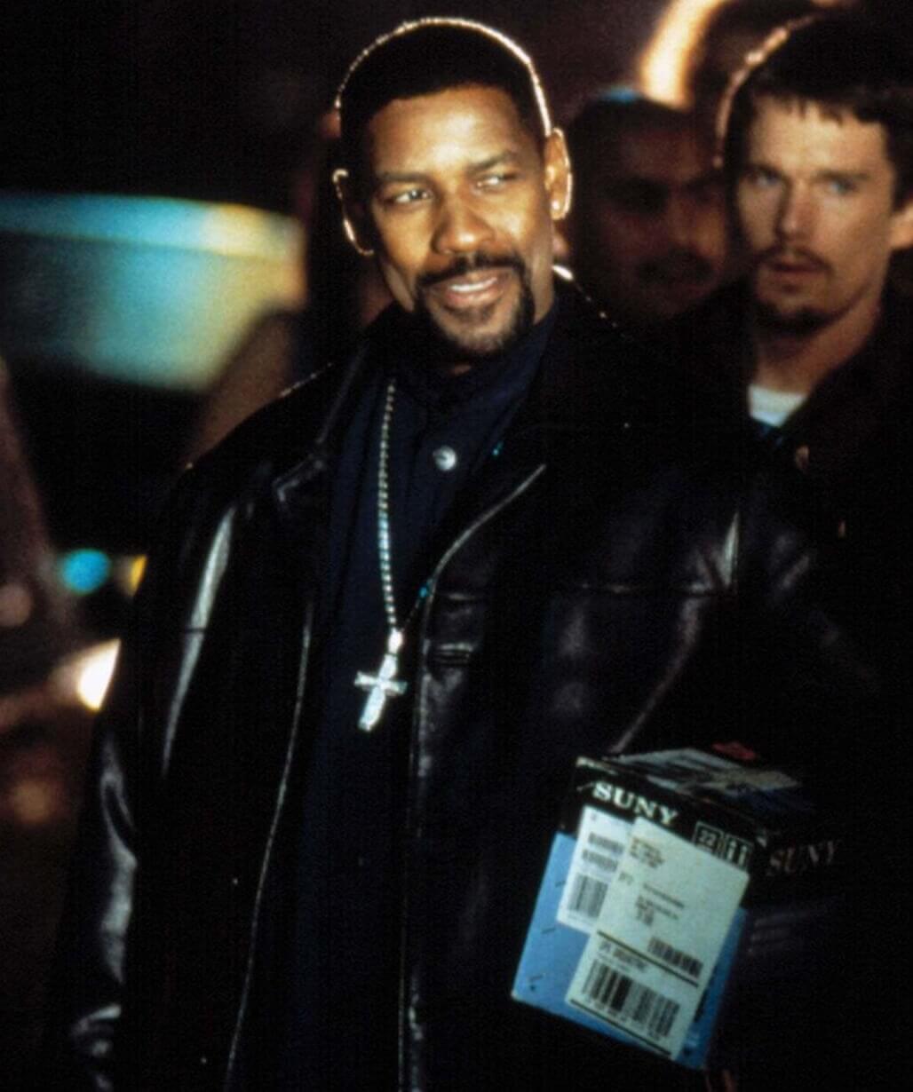 Denzel Washington Training Day 2001 Alonzo Harris Leather Jacket
