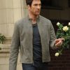 Dylan McDermott American Horror Story Grey Suede Jacket