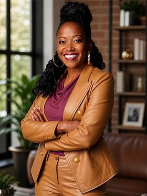 Erika Alexander The Fall and Rise of Reggie Dinkins Leather Blazer