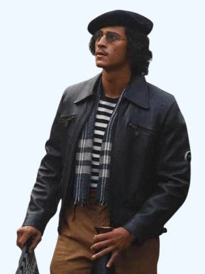 Fortitude 2026 Emilio Sakraya Black Leather Jacket