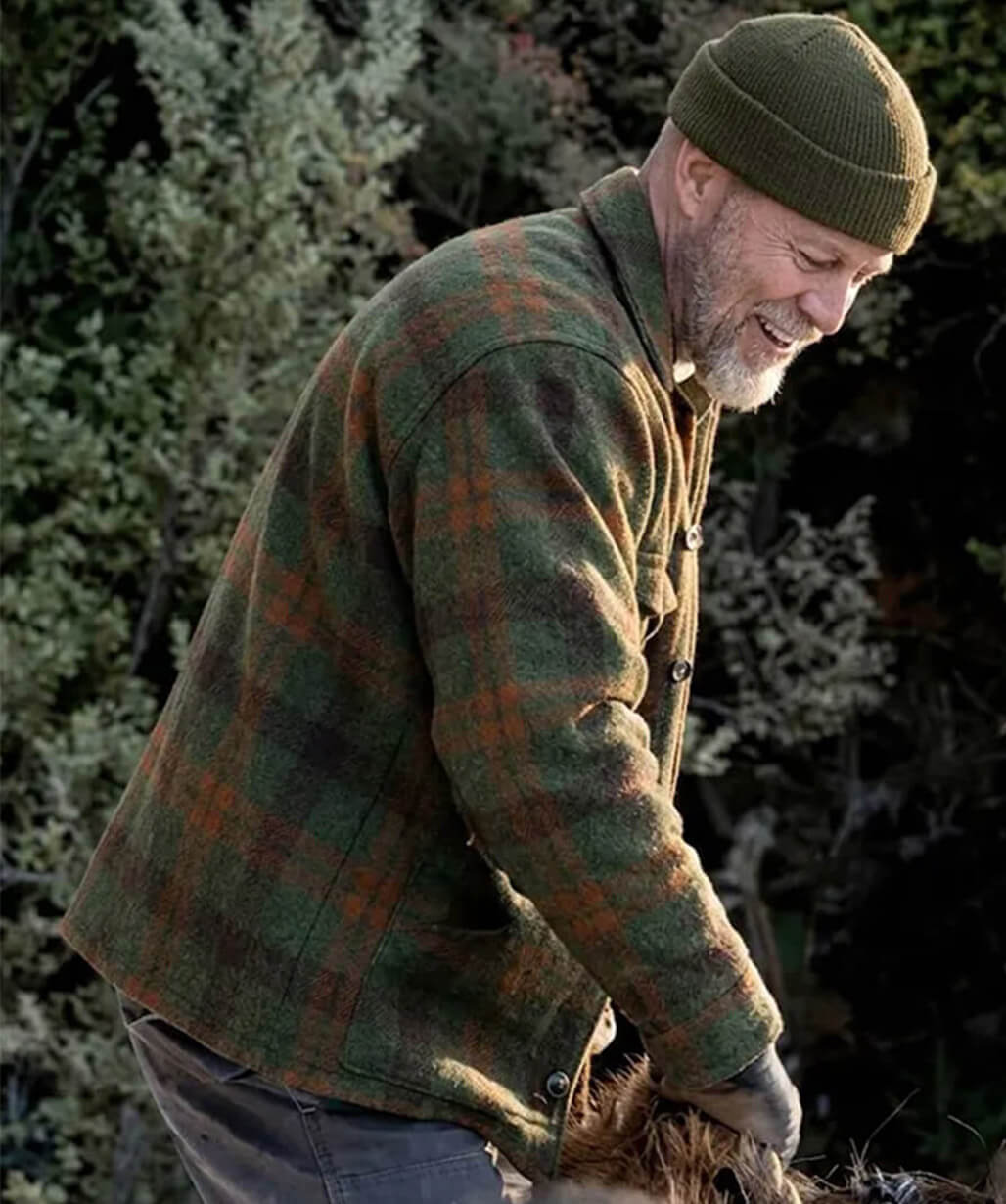 Heart Of The Beast 2026 Brad Pitt Wool Plaid Jacket