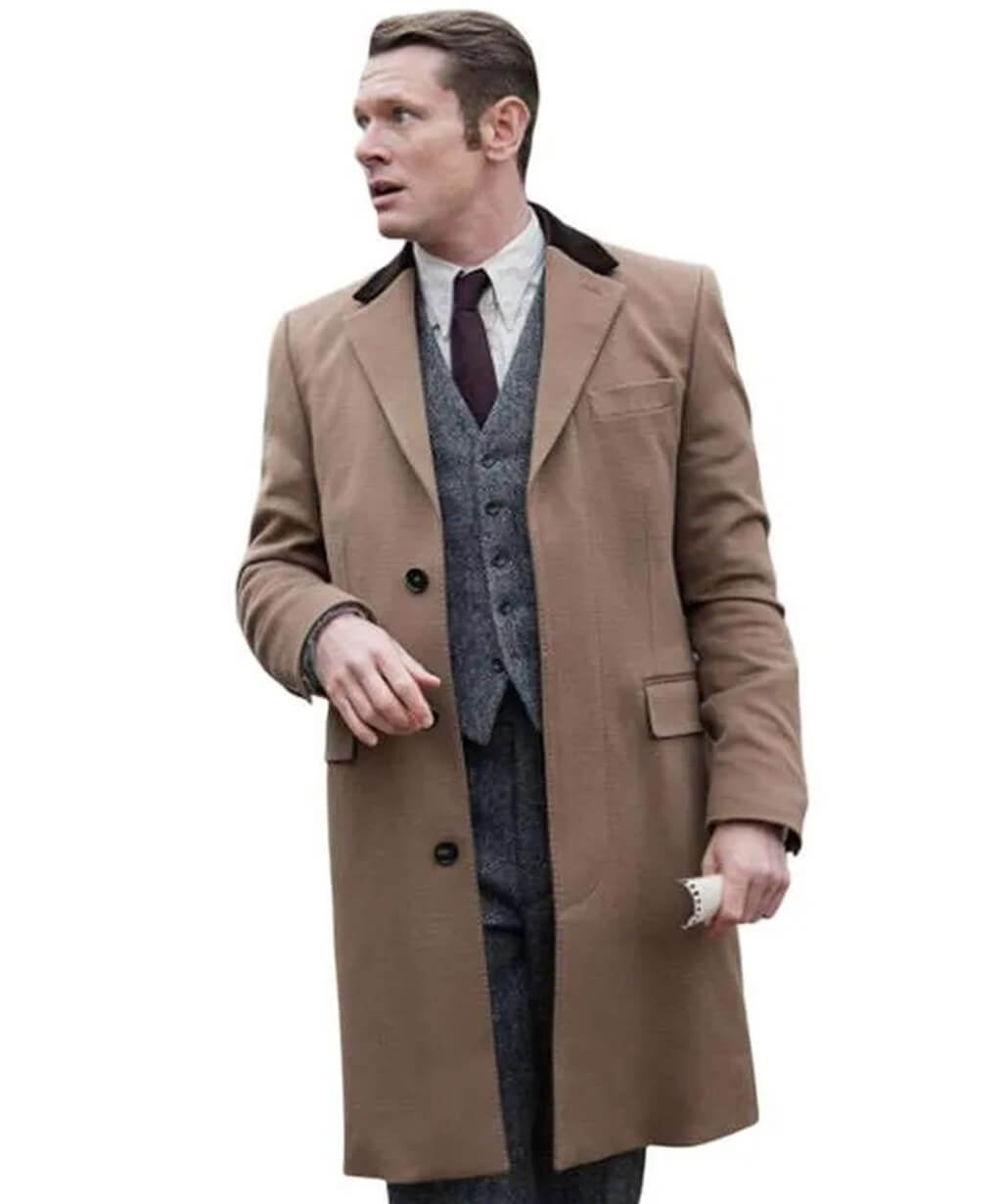 Ink 2026 Jack O’Connell Brown Wool Coat