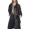Josephine Skriver Brown Leather Coat