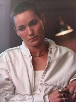 Jude Mack Ted Lasso S04 White Bomber Jacket