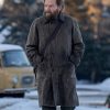 Kenneth Branagh Mayday 2026 Grey Wool Coat