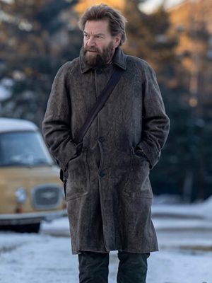 Kenneth Branagh Mayday 2026 Grey Wool Coat