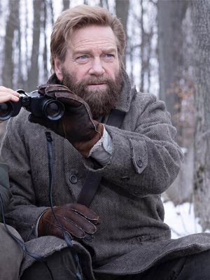 Kenneth Branagh Mayday 2026 Grey Wool Coat