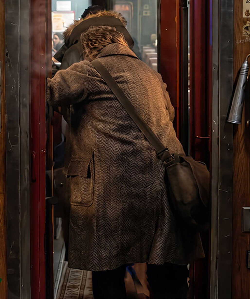 Kenneth Branagh Mayday 2026 Grey Wool Coat